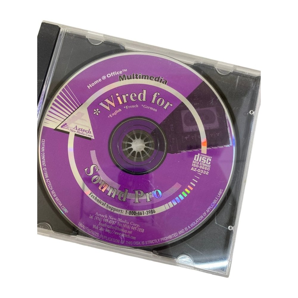 Vintage home and office multimedia Sound pro cd-rom